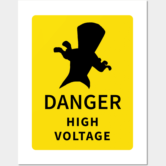 Danger High Voltage - Buzzshock Wall Art by Bluefooted